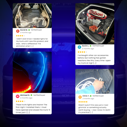 Dynamic Car Trunk Lights - 13 ft/4m